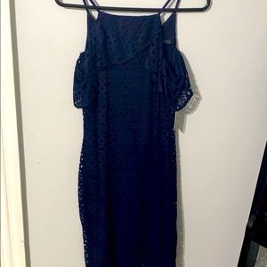 Lace off shoulder dress. NWT